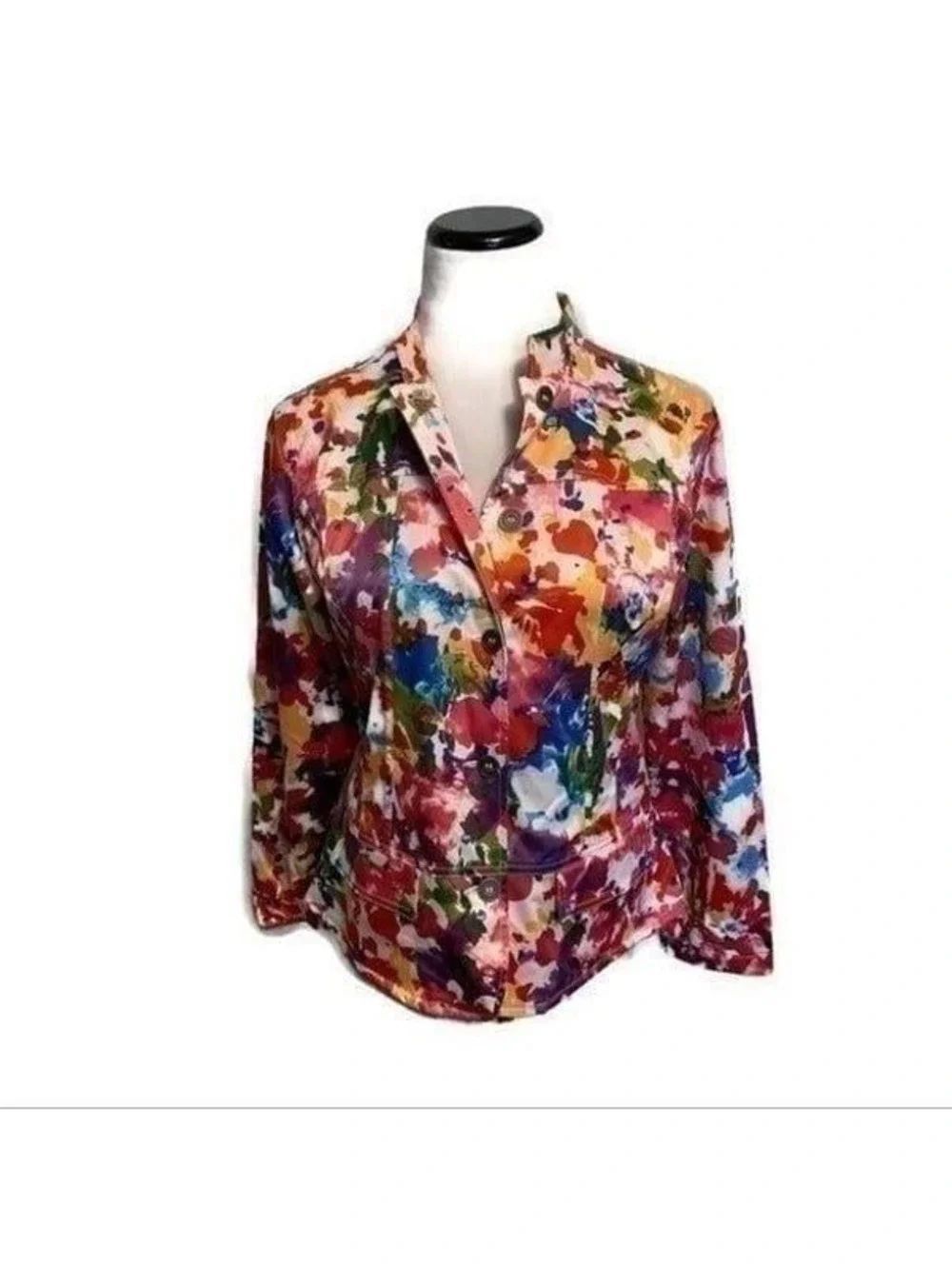 Chico’s Multicolor Jacket Sz M